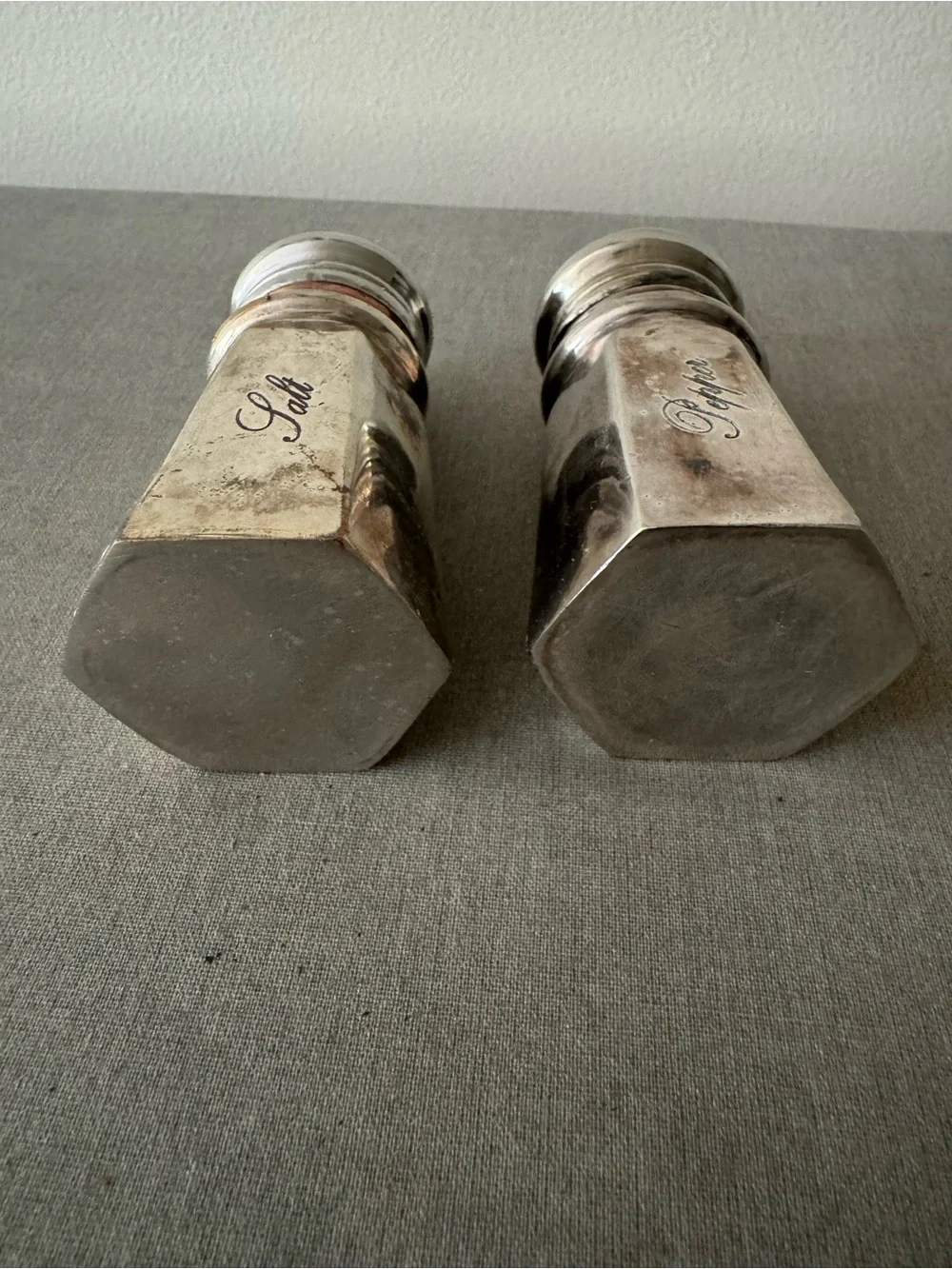 Pottery Barn Silver-plated Salt & Pepper Shakers from 2020s